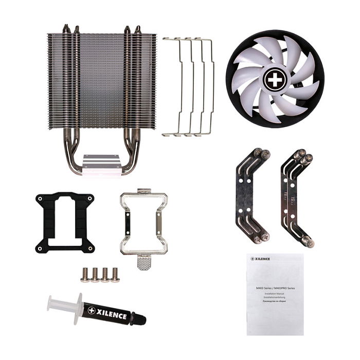 Xilence M403PRO.ARGB Refrigerador CPU Negro para AMD/Intel 1700 FMx AM3/4 115x 1200 2011 TDP 150W