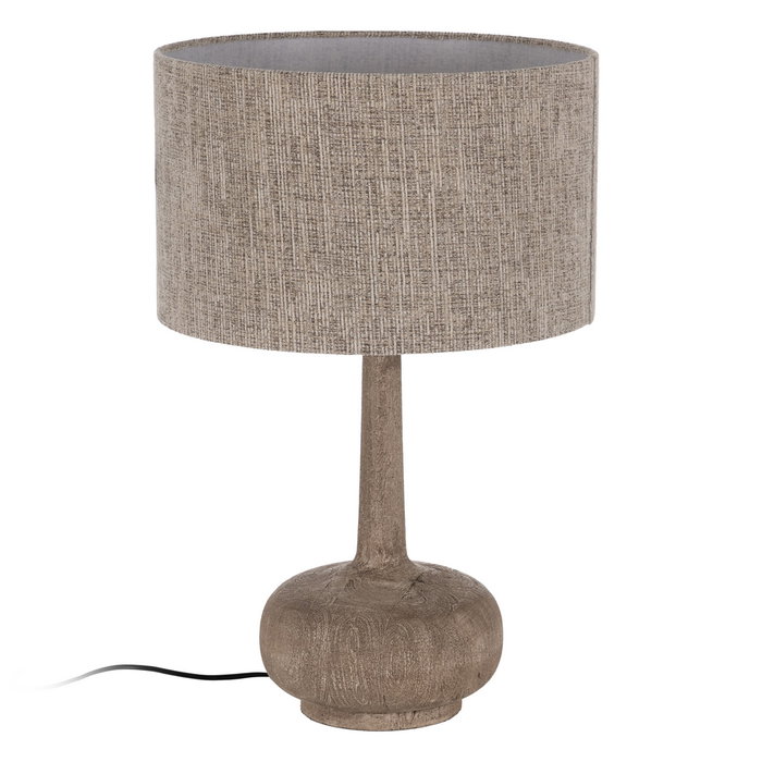 Base Lámpara Mesa Marrón Madera de Mango 25 X 25 X 36 cm Base Lámpara Mesa Marrón Madera de Mango 25 X 25 X 36 cm