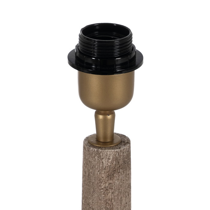 Base Lámpara Mesa Marrón Madera de Mango 25 X 25 X 36 cm Base Lámpara Mesa Marrón Madera de Mango 25 X 25 X 36 cm