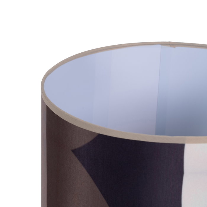 Lámpara Mesa Marrón Tejido-Metal 30 X 30 X 49 cm