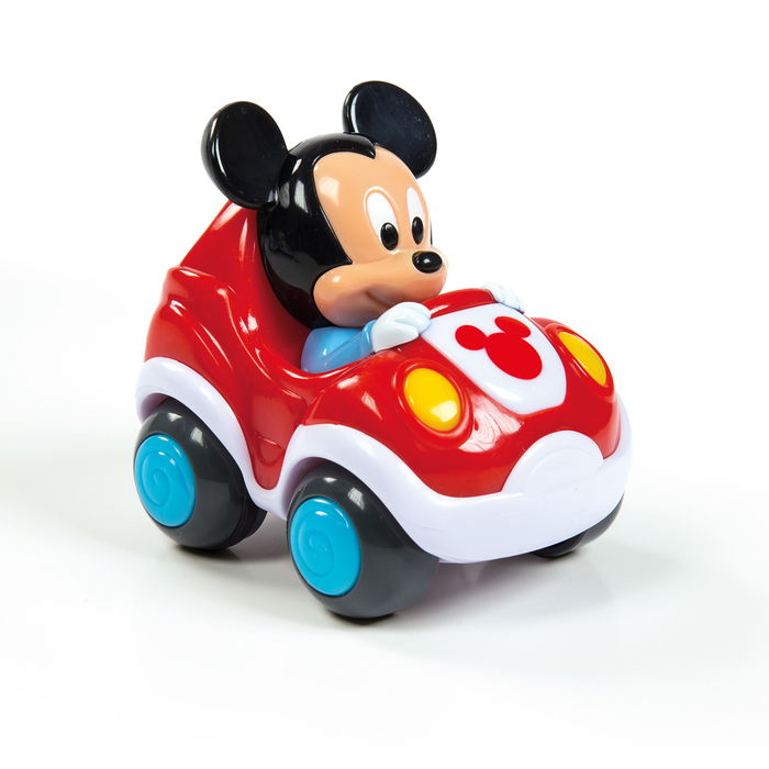 Clementoni Coche Pull-Back Disney Baby 17166 Mickey Minnie Pato Donald Pluto +12 meses