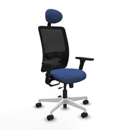 PIQUERAS Y CRESPO Silla de oficina Zulema Azul marino y Negro