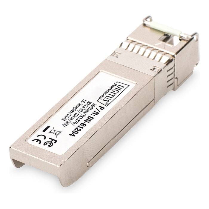 Digitus Módulo bidireccional SFP+ de 10 Gbps BiDi 1270/1330nm para Fibra Monomodo de 10km con LC y DDM