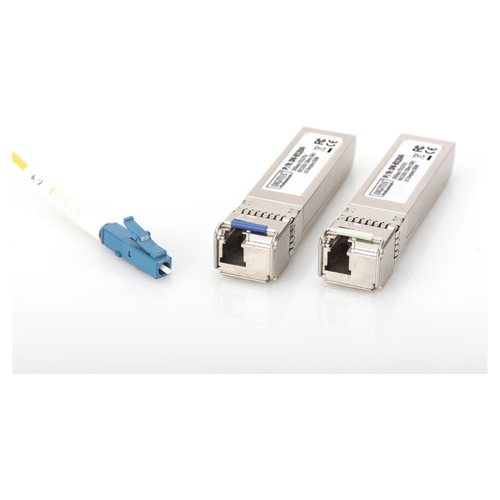 Digitus Módulo bidireccional SFP+ de 10 Gbps BiDi 1270/1330nm para Fibra Monomodo de 10km con LC y DDM