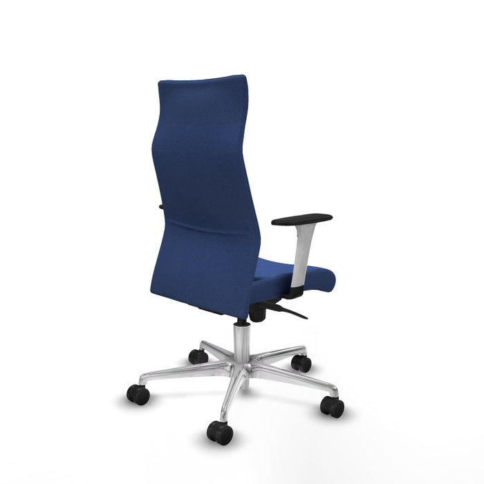 PIQUERAS Y CRESPO Sillón Albacete con Mecanismo Sincro, Tela Azul Marino, Base Aluminio PIQUERAS Y CRESPO Sillón Albacete con Mecanismo Sincro, Tela Azul Marino, Base Aluminio