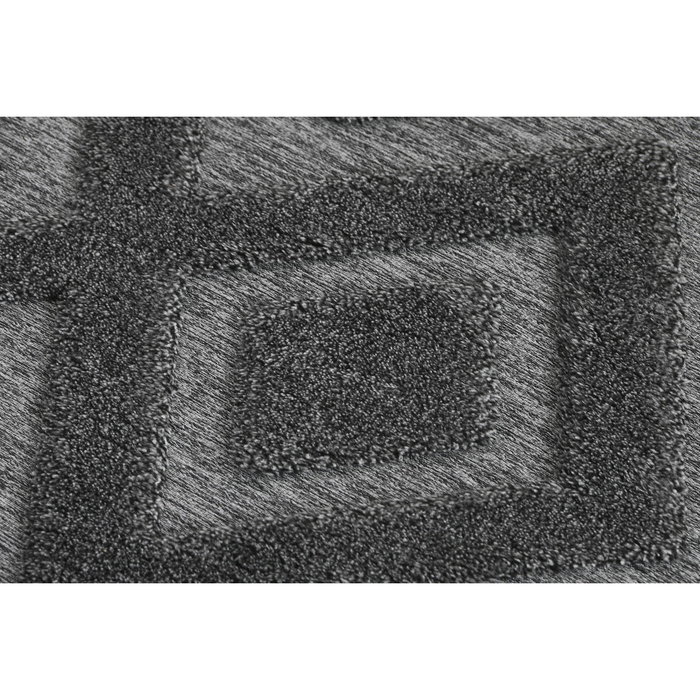 DKD Home Decor Alfombra de Poliéster 200x140 cm Gris Oscuro
