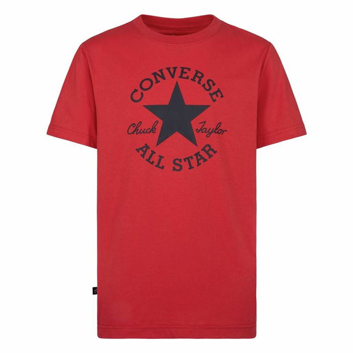 Camiseta de Manga Corta Infantil Converse Sustainable Core Sse Rojo