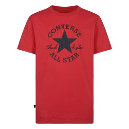 Camiseta de Manga Corta Infantil Converse Sustainable Core Sse Rojo