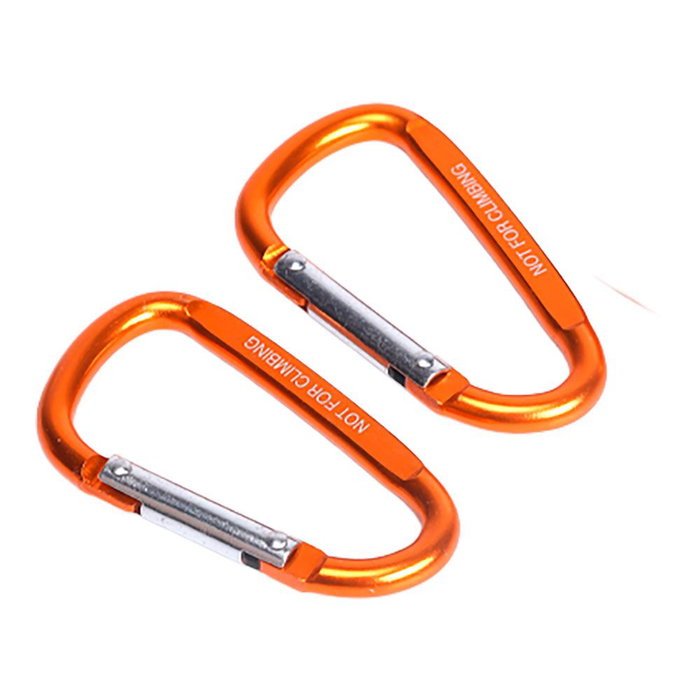 Workpro Mosquetón de Aluminio con Acabado Naranja, 60 mm, 2 uds Workpro Mosquetón de Aluminio con Acabado Naranja, 60 mm, 2 uds