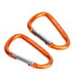 Workpro Mosquetón de Aluminio con Acabado Naranja, 60 mm, 2 uds
