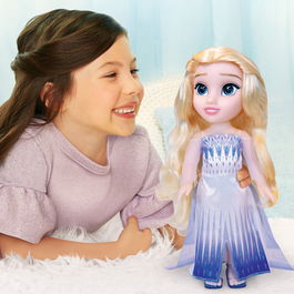 Jakks Pacific Muñeca Elsa Disney Frozen 38 cm, para niños de 3 años o más, material PVC
