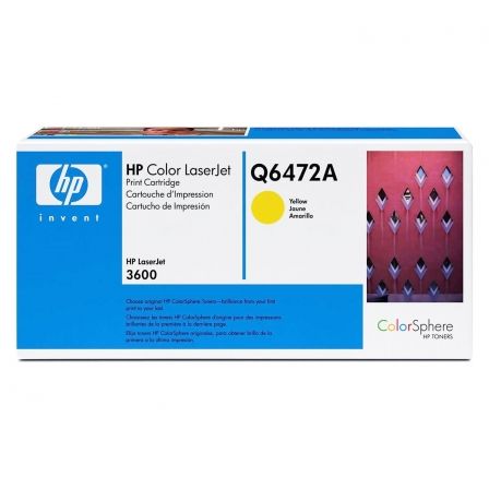 HP Cartucho de Tóner Original 502A Amarillo Q6472A para LaserJet Color 3600/3800 HP Cartucho de Tóner Original 502A Amarillo Q6472A para LaserJet Color 3600/3800