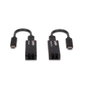 Lindy 43312 Adaptador USB-C a Fibra Óptica, Transmisor y Receptor de Red 10Gbps, Extensor USB 3.2 Gen1, 100m, Carcasa Metal, Negro