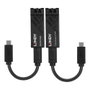 Lindy 43312 Adaptador USB-C a Fibra Óptica, Transmisor y Receptor de Red 10Gbps, Extensor USB 3.2 Gen1, 100m, Carcasa Metal, Negro