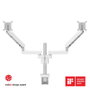 Vogel's MOMO 4237 Brazo para Monitor Dual Blanco