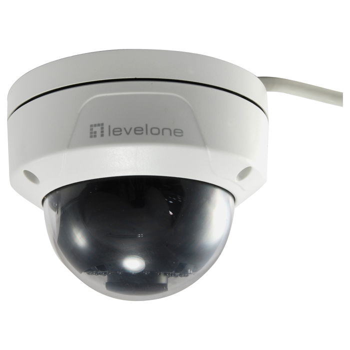Level One Cámara Dome Exterior FCS-3402 2MP H.265 Visión Nocturna IR 30m PoE Interior/Exterior