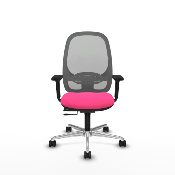 PIQUERAS Y CRESPO Silla de oficina Cilanco Rosa y Gris