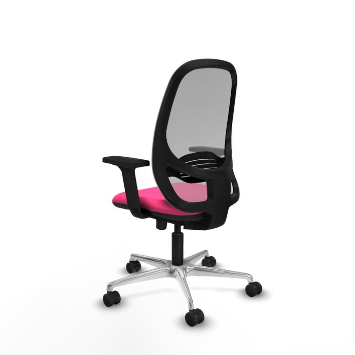 PIQUERAS Y CRESPO Silla de oficina Cilanco Rosa y Gris