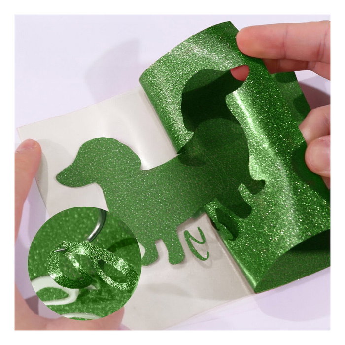 LOKLiK Europe Plotterfolie Glitzer - Verde - 30,5 x 90 cm