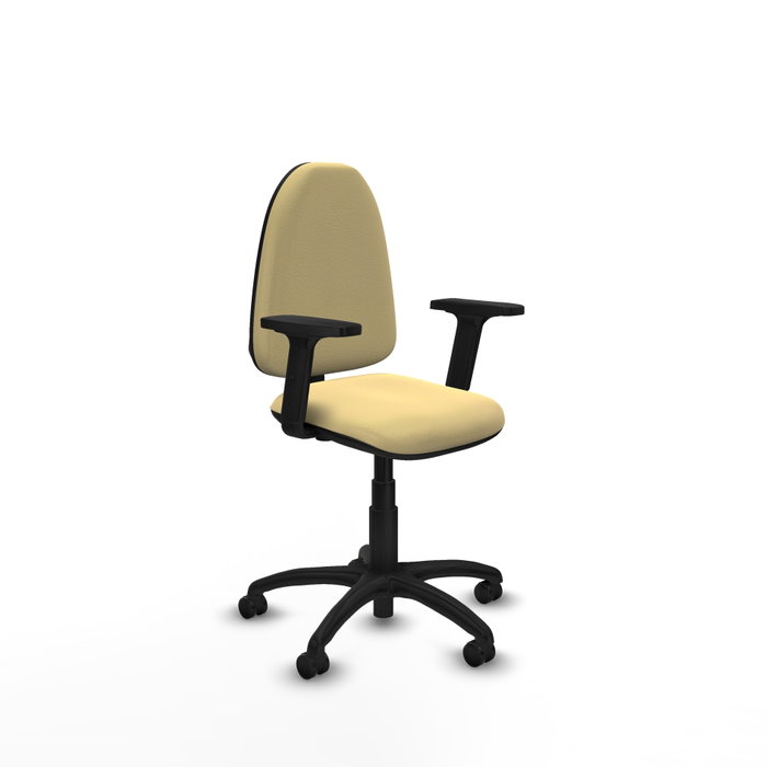PIQUERAS Y CRESPO Silla de oficina Aýna Crema con Brazos 2D PIQUERAS Y CRESPO Silla de oficina Aýna Crema con Brazos 2D