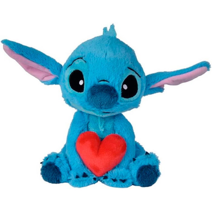 Simba Peluche Stitch con corazón 25cm