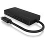 ICY BOX IB-HUB1429-CPD Hub USB-C 4 Puertos USB-C 10Gbps con Power Delivery 100W Pasivo Negro Aluminio Cable 15cm
