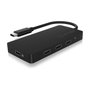 ICY BOX IB-HUB1429-CPD Hub USB-C 4 Puertos con Power Delivery 100W Negro