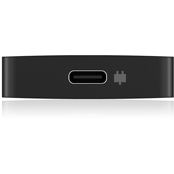 ICY BOX IB-HUB1429-CPD Hub USB-C 4 Puertos USB-C 10Gbps con Power Delivery 100W Pasivo Negro Aluminio Cable 15cm