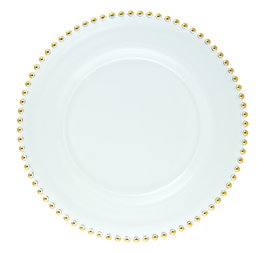 Le Creuset Plato Cristal Oro Colección Helios Diámetro 27 cm - Juego de 6 Unidades