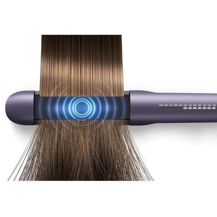 Philips Plancha de pelo eléctrica BHS752/00 Serie 7000 burdeos Placa cerámica