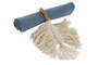 DKD Home Decor Set de 4 Servilleteros de Acacia y Macramé Natural