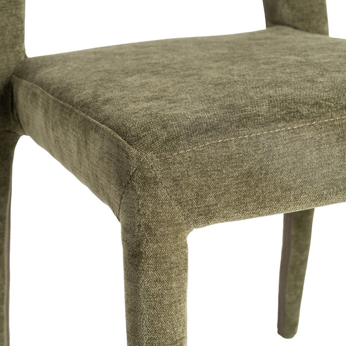 Silla Apilable Verde Tejido Salón 47 X 61 X 84 cm (Set de 4)