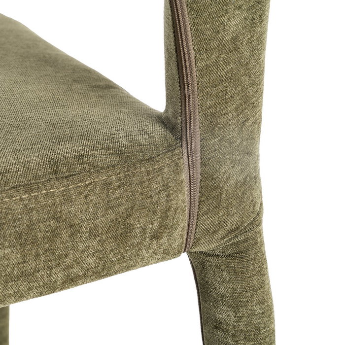 Silla Apilable Verde Tejido Salón 47 X 61 X 84 cm (Set de 4)