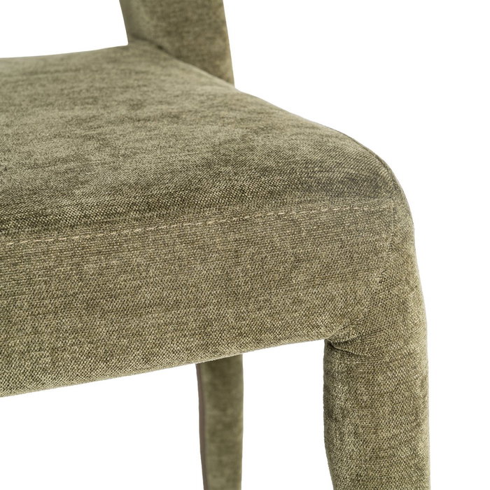 Silla Apilable Verde Tejido Salón 47 X 61 X 84 cm (Set de 4)