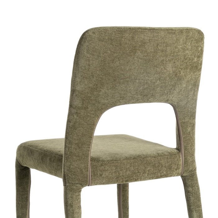 Silla Apilable Verde Tejido Salón 47 X 61 X 84 cm (Set de 4)