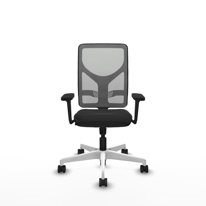 PIQUERAS Y CRESPO Silla de oficina Motilla con mecanismo Sincro, Brazos 3D y Malla Gris