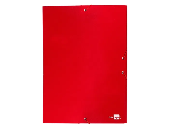 Liderpapel Carpeta Proyectos Folio Lomo 30mm Cartón Forrado Roja 250x350 mm