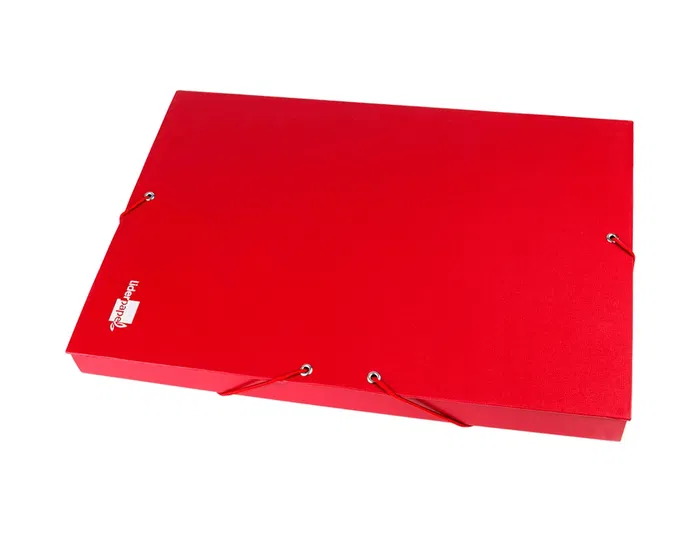 Liderpapel Carpeta Proyectos Folio Lomo 30mm Cartón Forrado Roja 250x350 mm