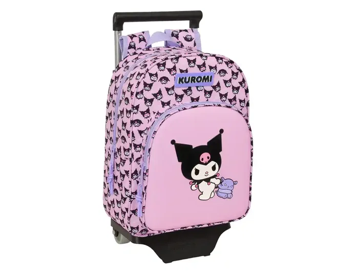 Safta Mochila Modelo 185 con Carro 705 Kuromi de 26x34x11cm