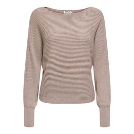 Sudadera sin Capucha Mujer Only Onladaline Life Beige L