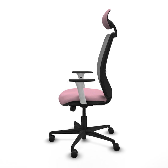 PIQUERAS Y CRESPO Silla de oficina Zulema con mecanismo Sincro/Traslack, Rosa y Gris PIQUERAS Y CRESPO Silla de oficina Zulema con mecanismo Sincro/Traslack, Rosa y Gris