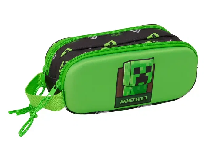 Safta Portatodo Doble 3D Minecraft Safta Portatodo Doble 3D Minecraft