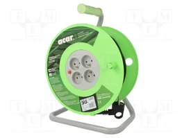 ACAR Prolongador de Alimentación H05VV-F 3G1,5mm2 30m Negro