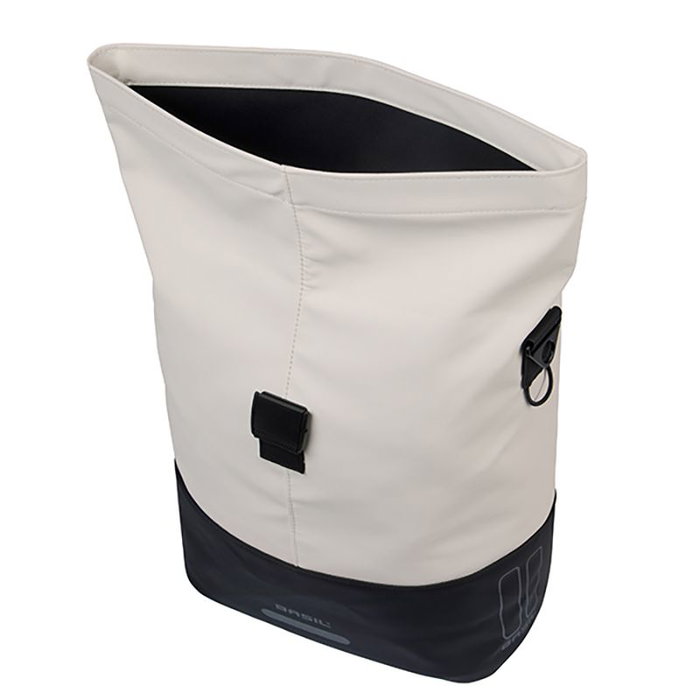 Basil Cove Bolsa Impermeable para Bicicleta 16L con Bandolera - Cuero Vegano MIK