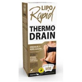 DIETMED Thermodrain 600Ml Drenante con Guaraná, Abedul, Té Verde y Limón para Control de Peso