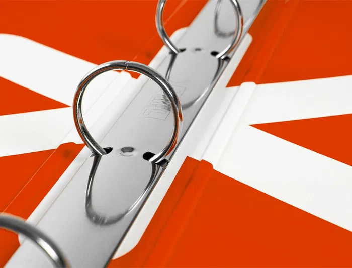 Antartik Carpeta A4 Forrada 4 Anillas 25 Mm Redondas Negro Cartón