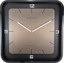 Nextime Reloj de Pared 3518ZW con Esfera Dorada y Caja de Madera Negra