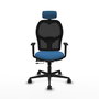 PIQUERAS Y CRESPO Silla de oficina Jorquera con mecanismo Sincro/Traslack Azul claro