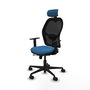 PIQUERAS Y CRESPO Silla de oficina Jorquera con mecanismo Sincro/Traslack Azul claro