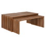 DKD Home Decor Mesa Centro Mediterraneo Natural 116 x 60 x 46 cm Set de 2